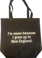 Black New England Tote Bag