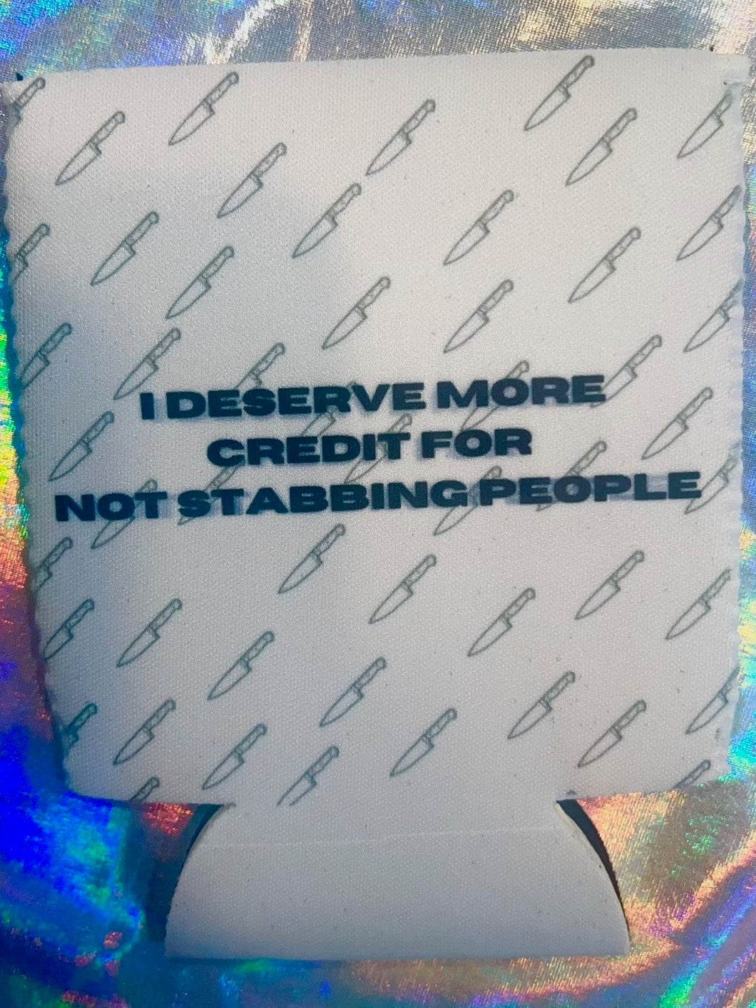 Not Stabbing People Coozie