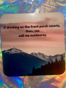 Call Me Outdoorsy Coaster