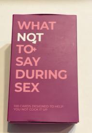 What Not To Say During Sex