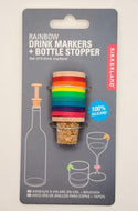Rainbow Drink Markers & Bottle Stopper