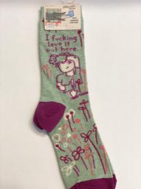 F*cking Love it- Gardening crew socks X