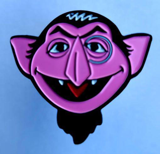 The Count Enamel Pin