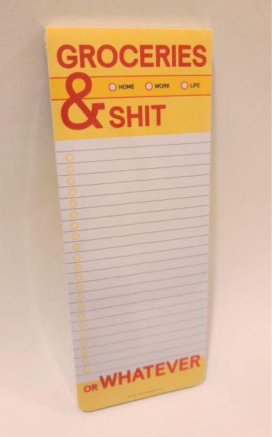 Groceries & Sh*t List Notepad