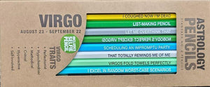 Virgo Astrology Pencils
