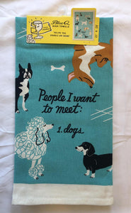 People To Meet: Dogs Dish Towel