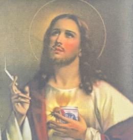 Jesus Pabst Coozie