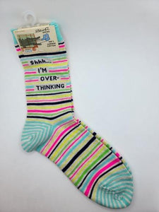 Shh I'm Overthinking Sock