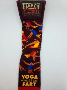 Yoga Makes Me Fart Unisex Crew Socks