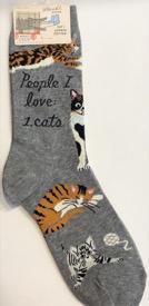 People I Love Cats Crew Socks
