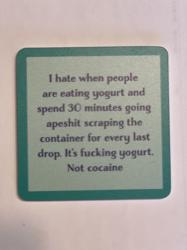 Yogurt Coaster