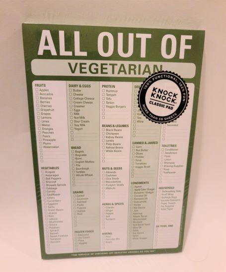 All Out Of Vegetarian Notepad