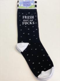 Fresh Out Of Fucks Womens Crew Sock