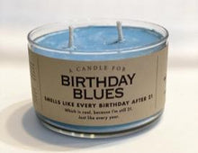 Load image into Gallery viewer, Birthday Blues Candle X
