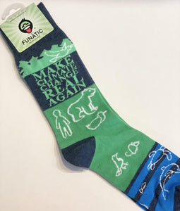 Make Climate Change Real Again Socks