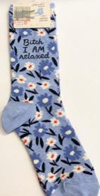 B*tch I Am Relaxed Crew Socks
