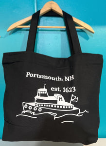 Black Portsmouth Tugboat Tote