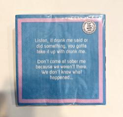 Drunk Me Napkins
