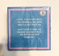 Drunk Me Napkins