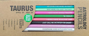 Taurus Astrology Pencils