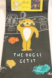 The Dog'll Get It Dish Towel