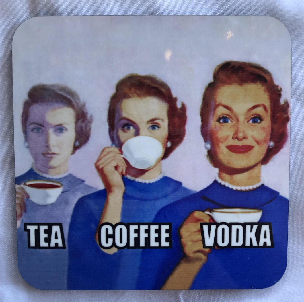 Tea Coffee Vodka Coaster X