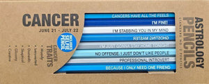 Cancer Astrology Pencils